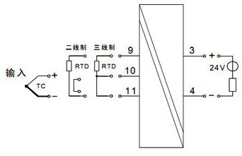 單路熱電偶/熱電阻輸入，單路輸出（一進(jìn)一出）