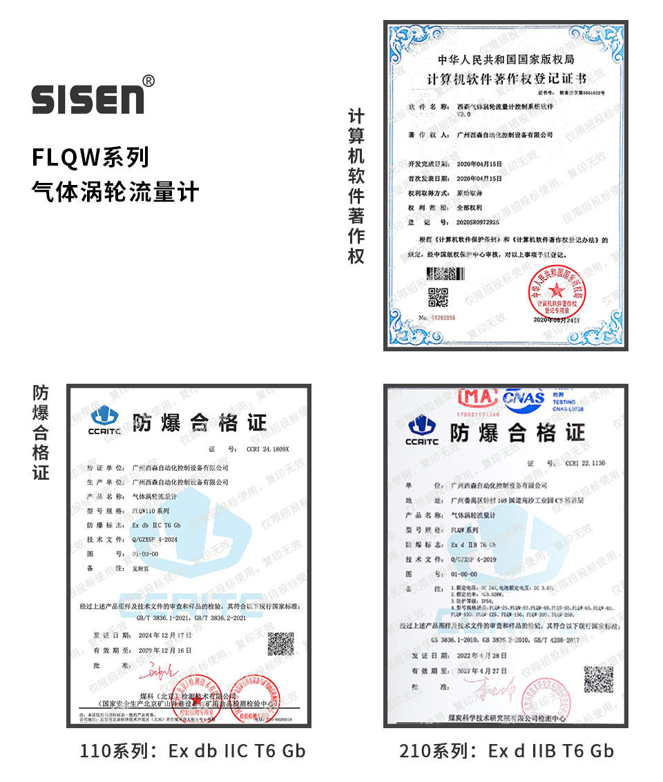 氣體渦輪流量計企業(yè)資質